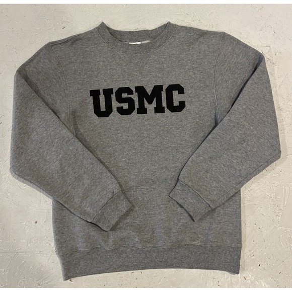 Soffe Other - USMC‎ Marines Corps MJ Soffe Sweatshirt Vintage Size Small Crewneck Gray